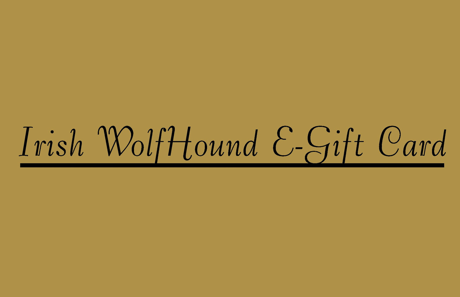 Irish Wolfhounds Gift Card